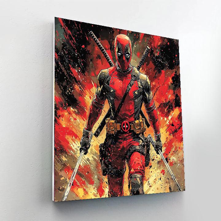Ryan Reynolds: The Charismatic Antics Of Deadpool Painting Number Kit