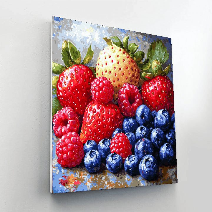 Cézanne Inspired Sweet Berry Harvest  Paint By Numbers Art