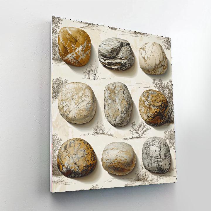 Leonardo Da Vinci Inspired The Serenity Of Stone  Paint By Numbers Art