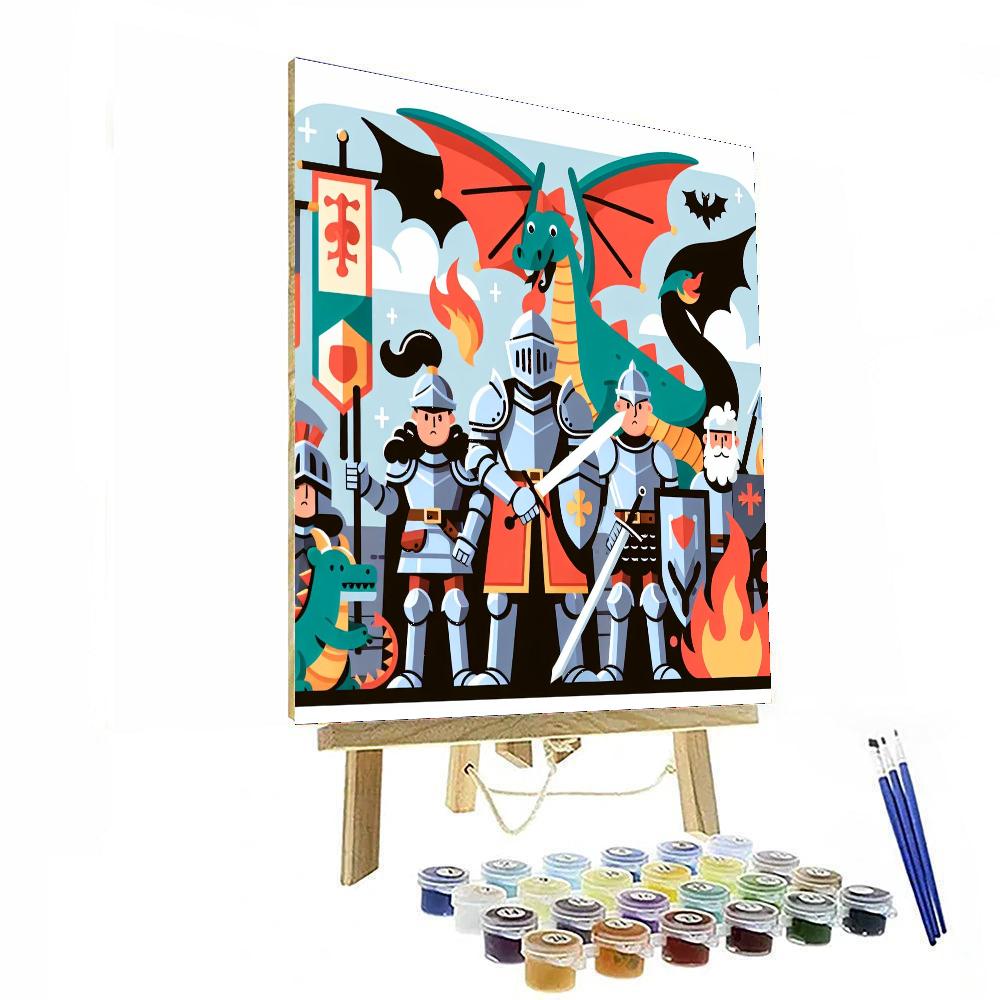 Merry Medieval Times Numbered Painting Kits