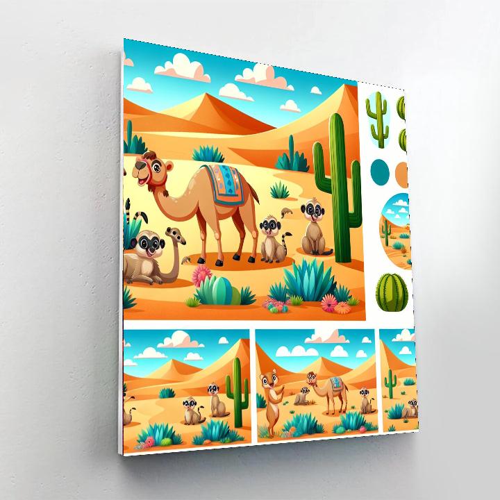 Desert Discovery Safari DIY Paint By Numbers