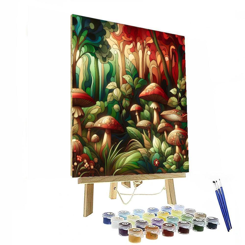 Mushroom's Enchanted Forest Paint By Numbers Kits
