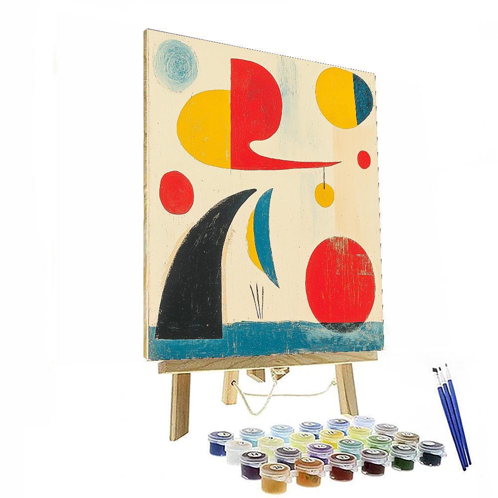 Joan Miró Inspired Joyful Play Of Shapes  Paint By Numbers Art
