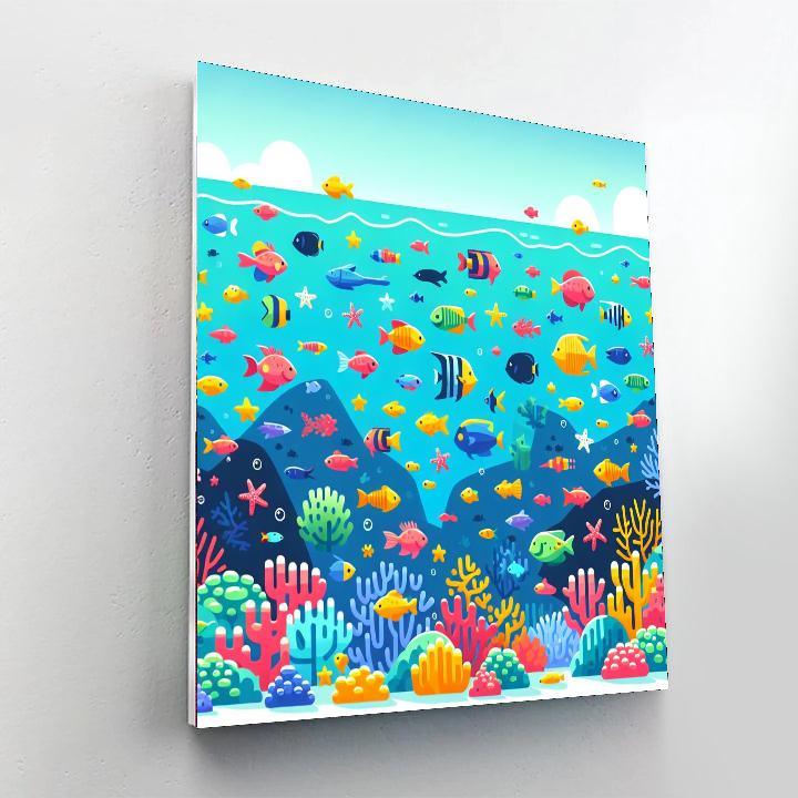 Oceanic Coral Reef Numbered Painting Kits