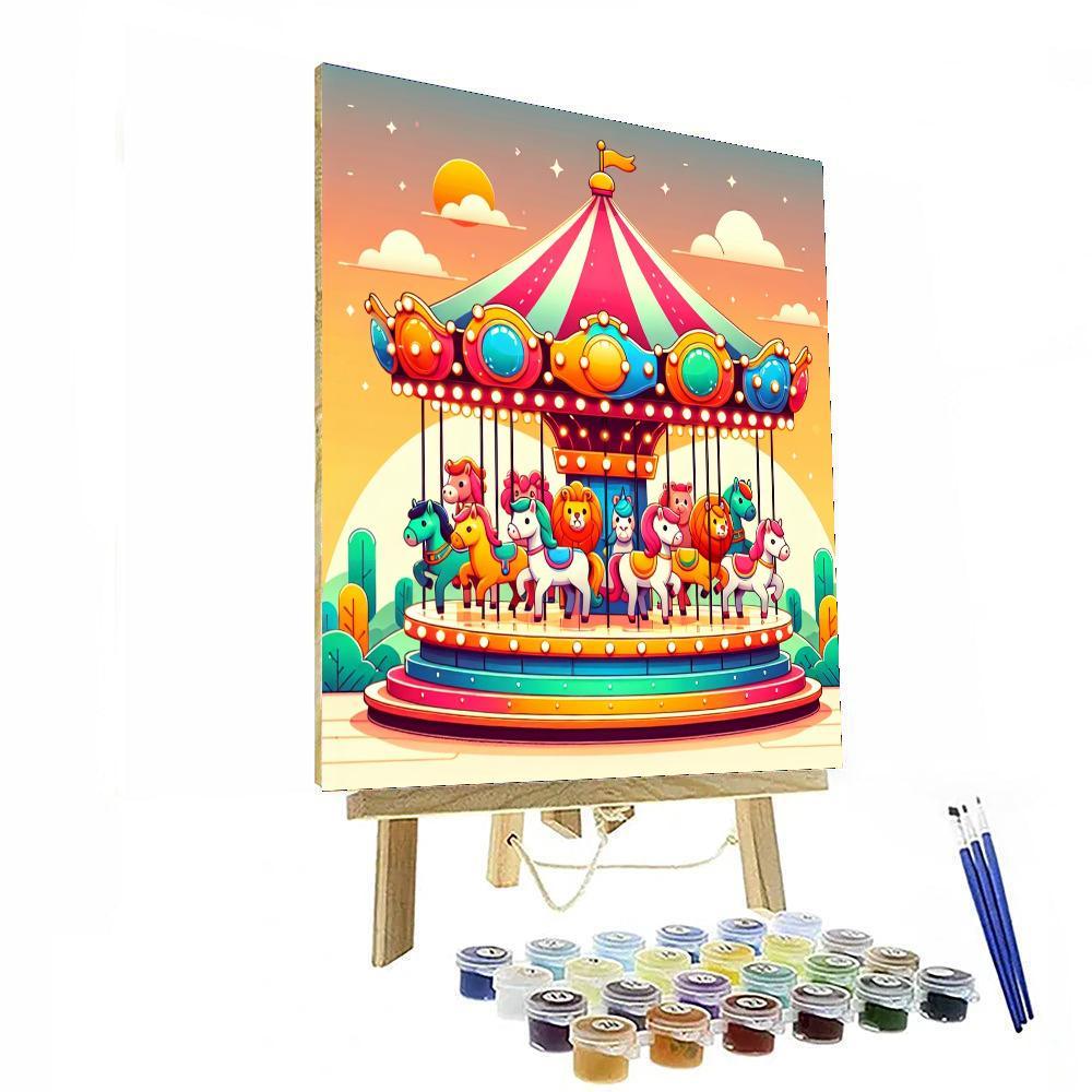 Carnival Carousel Paint By Numbers