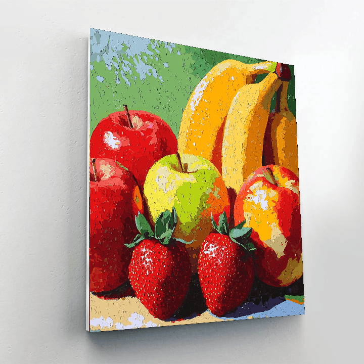 Warhol Inspired Pop Art Fruit Fiesta - DIY Painting By Numbers Kit