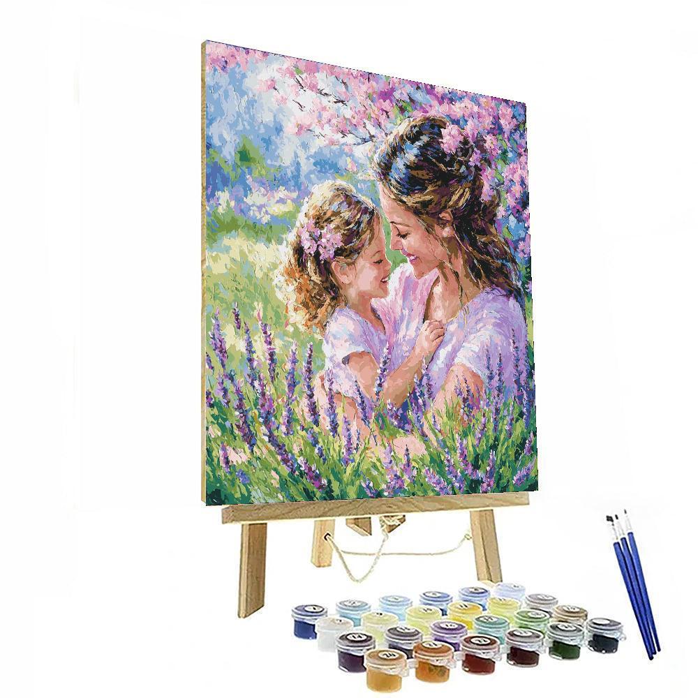 Mothers In Bloom Painting Number Kit
