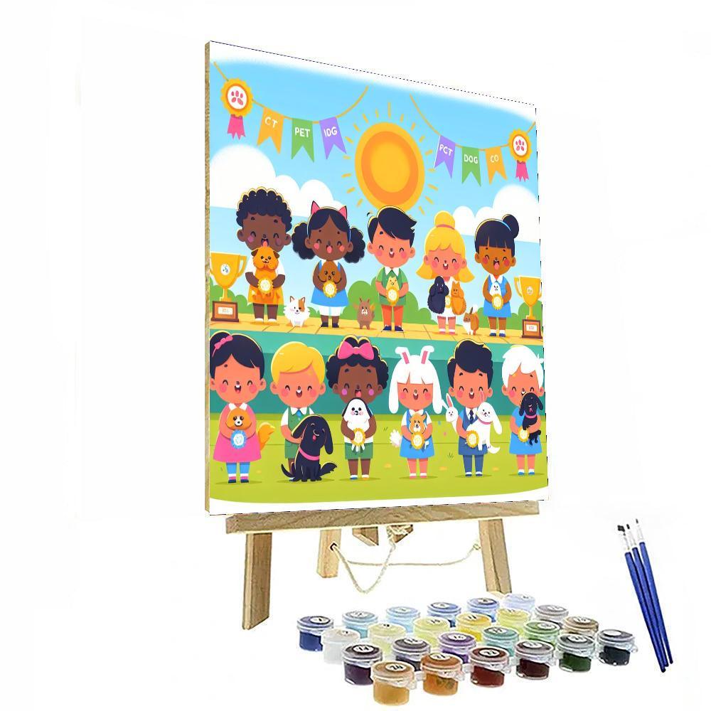Happy Pet Show Number Painting