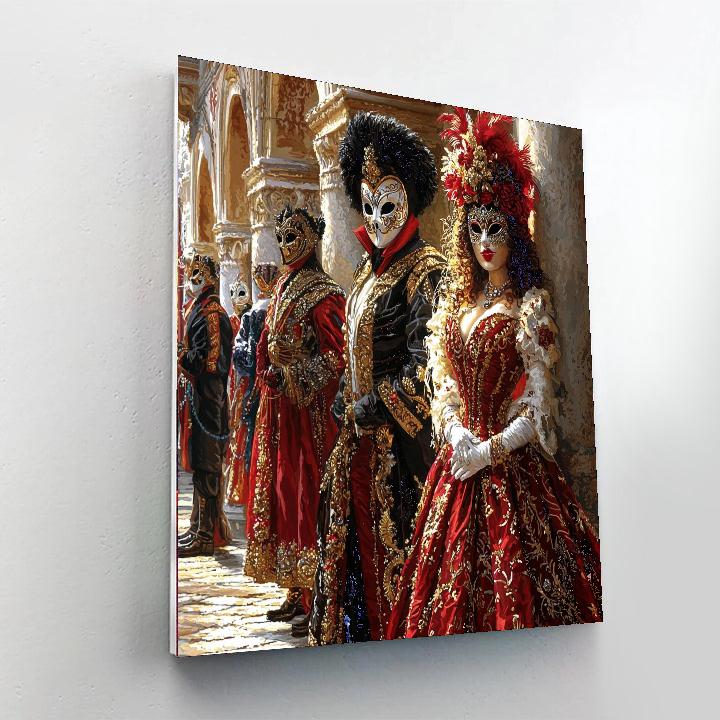 Tiepolo Inspired Venetian Carnival Mystery  Paint By Numbers