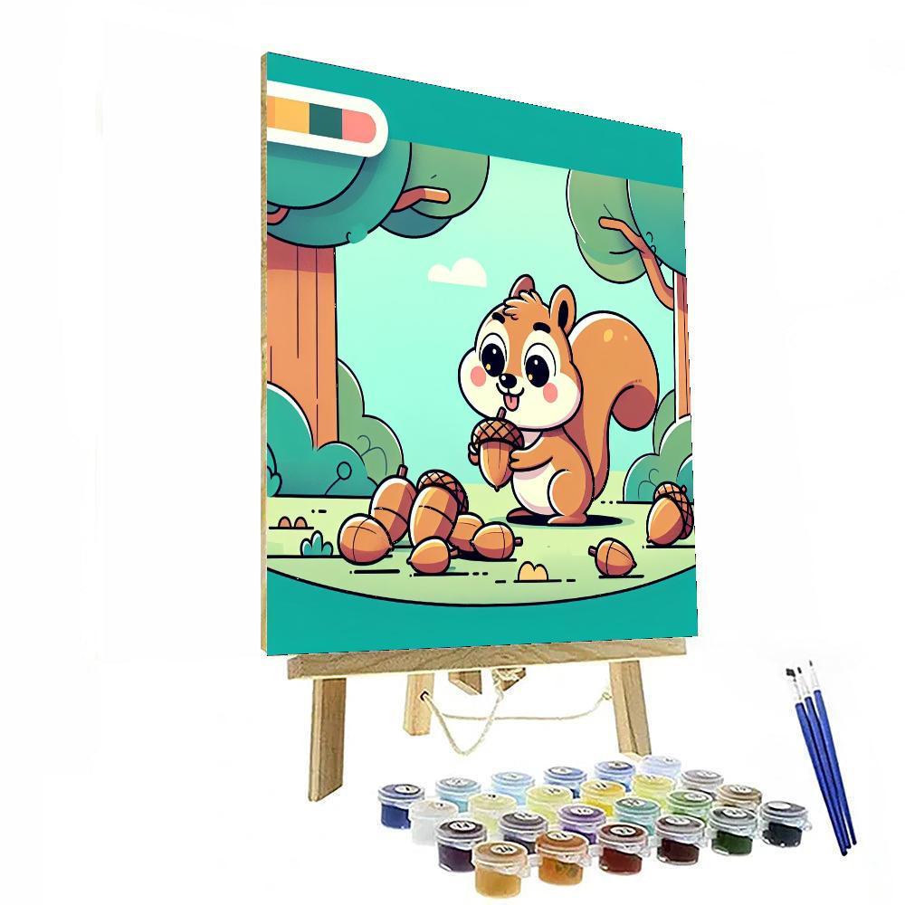 Cheeky Chipmunk Challenge Paint By Number