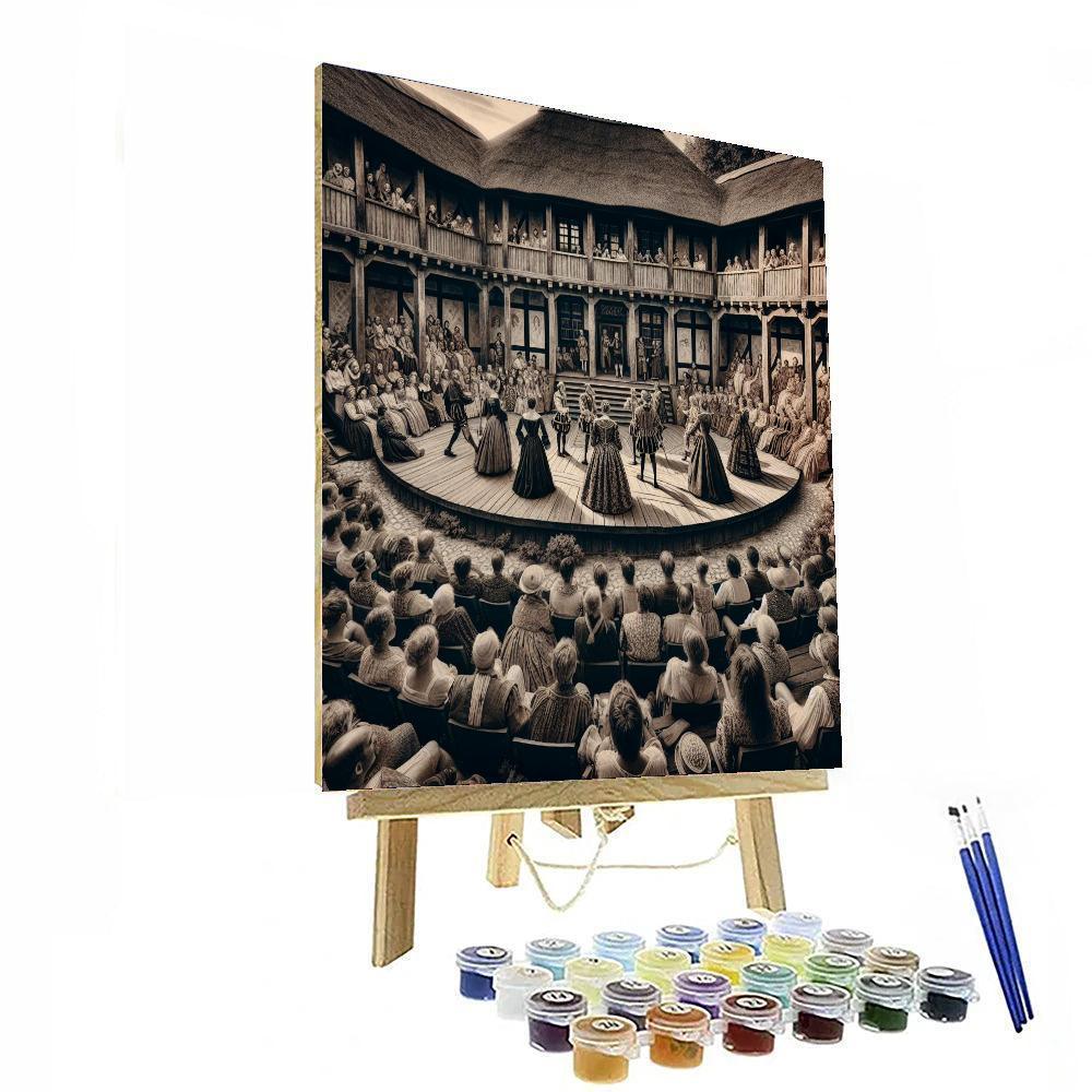 Shakespeare's Globe Theatre Festival Paint By Numbers Art