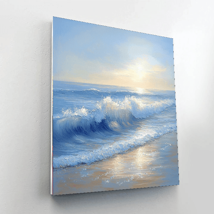 J.M.W. Turner Inspired Ocean Breeze Reflections  DIY Paint By Numbers