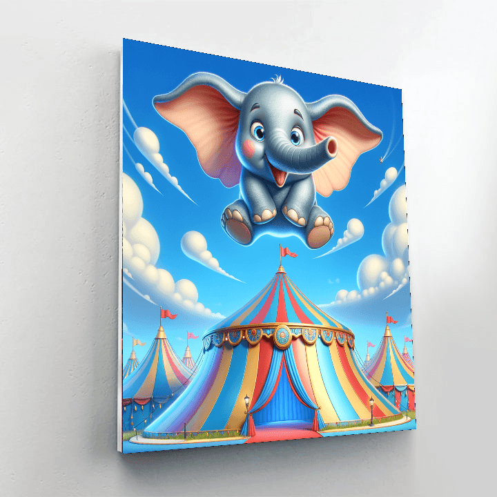 Dumbo's Delight Number Painting