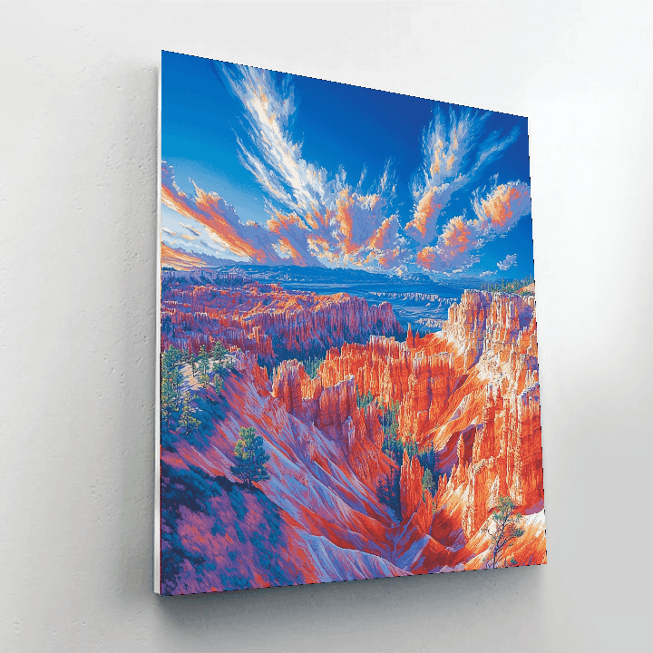 Bryce Canyon National Park - Utah, Usa Numbered Painting Kits