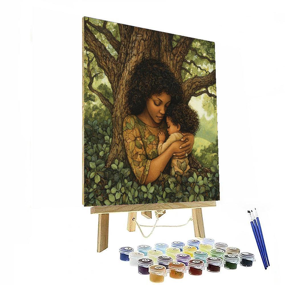 Hearts Of The Family Tree Number Painting