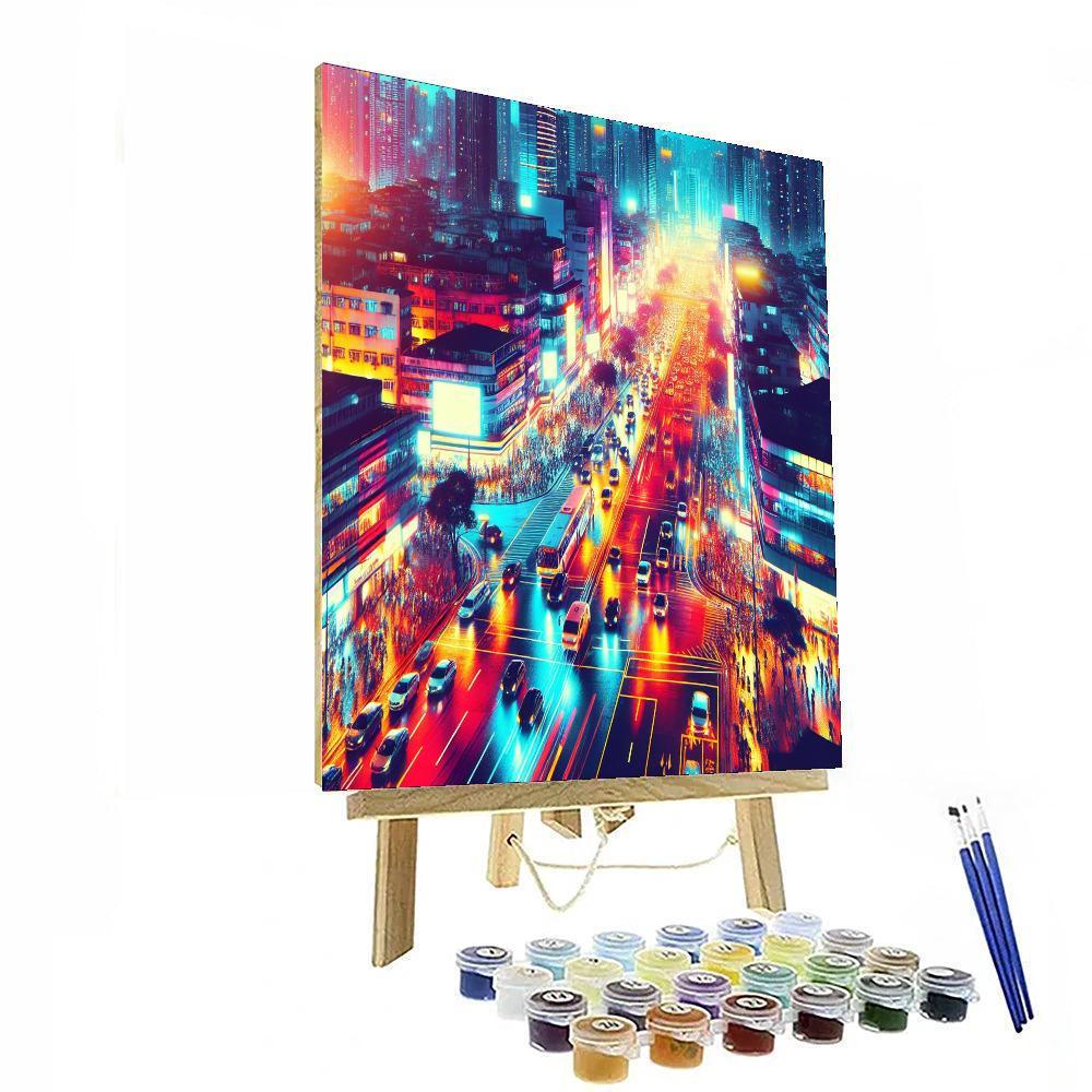 Dynamic Urban Spirit Paint By Numbers Art
