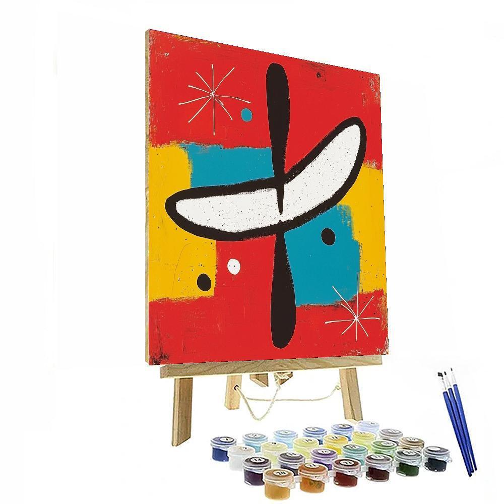 Joan Miró Inspired Eternal Play  Paint By Numbers Art