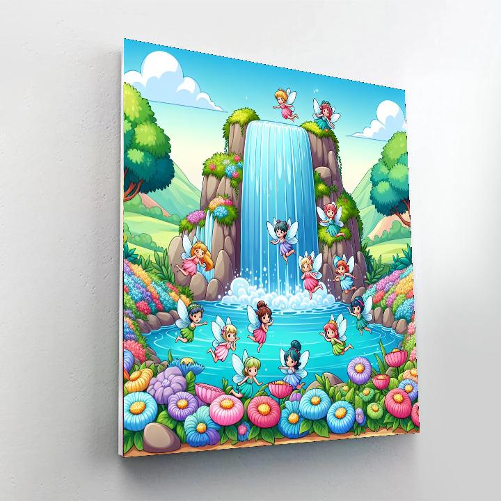 Mystic Fairy Waterfall DIY Paint By Numbers