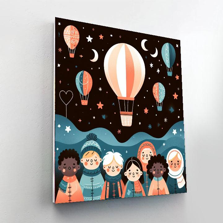 Starry Night Voyagers Paint By Color