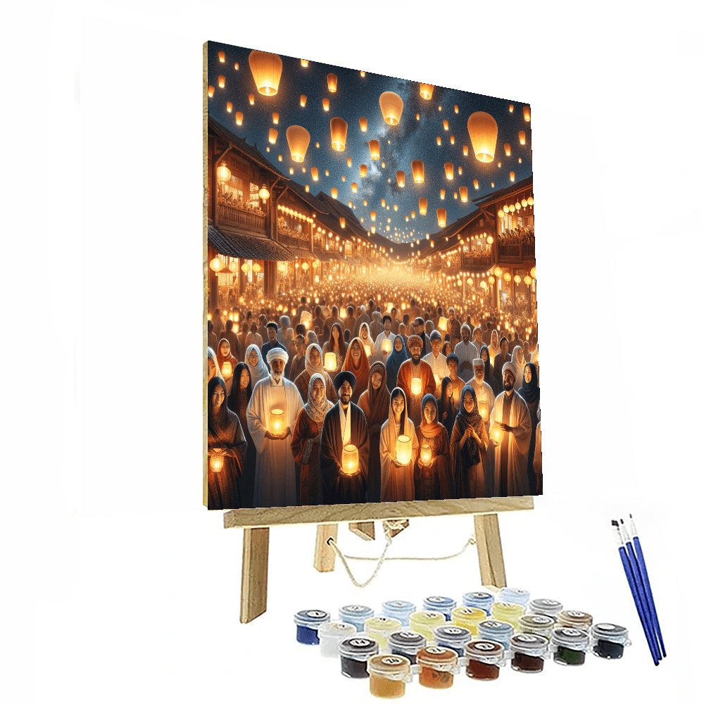 Luminous Lantern Festival - DIY Painting By Numbers Kit