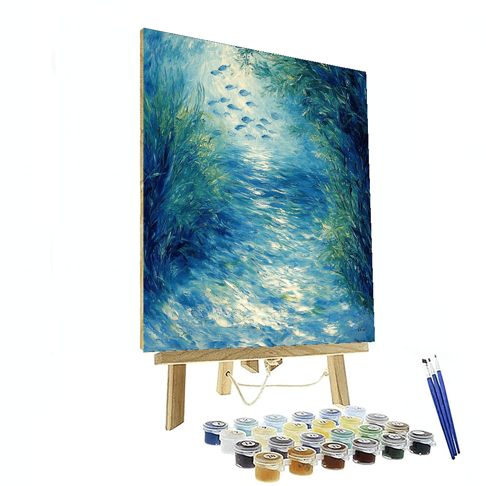 Pierre-Auguste Renoir Inspired Ethereal Waters  Paint By Color