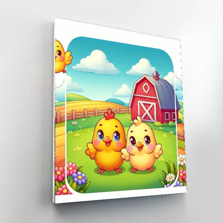Chirpy Chick Adventure Paint By Number