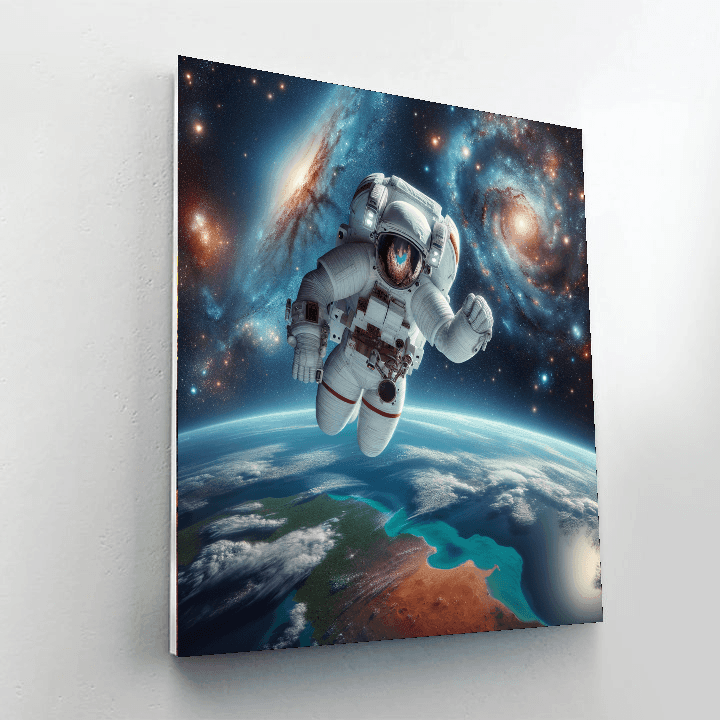 Astronaut in Space - DIY Painting By Numbers Kit