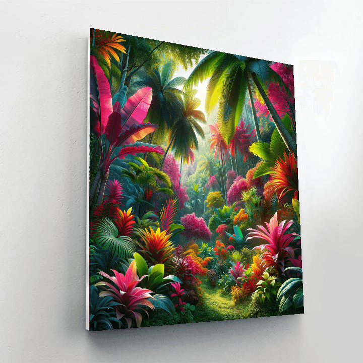 Dreamy Tropical Retreat Painting By Numbers Kit
