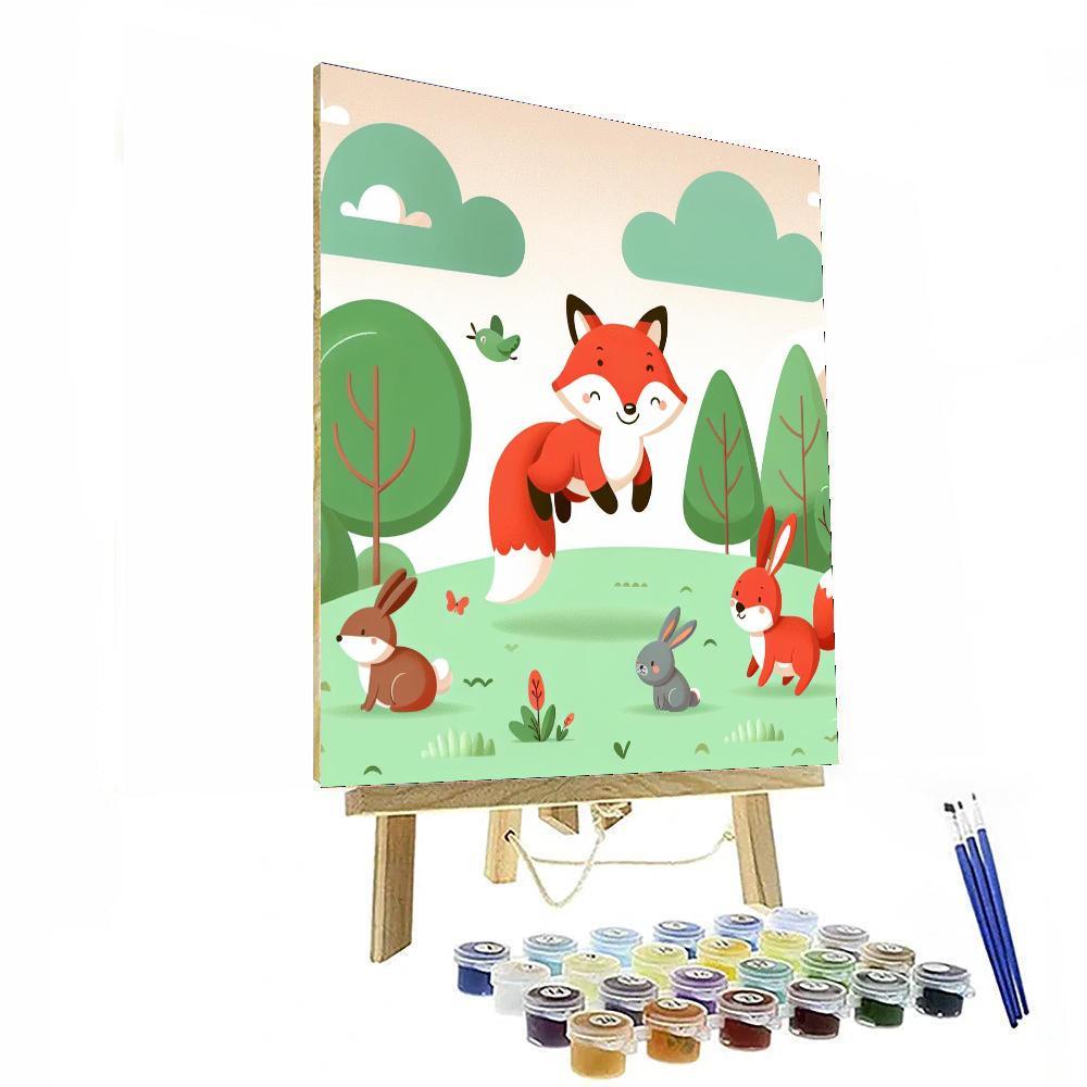 Colorful Forest Frolic Paint By Color
