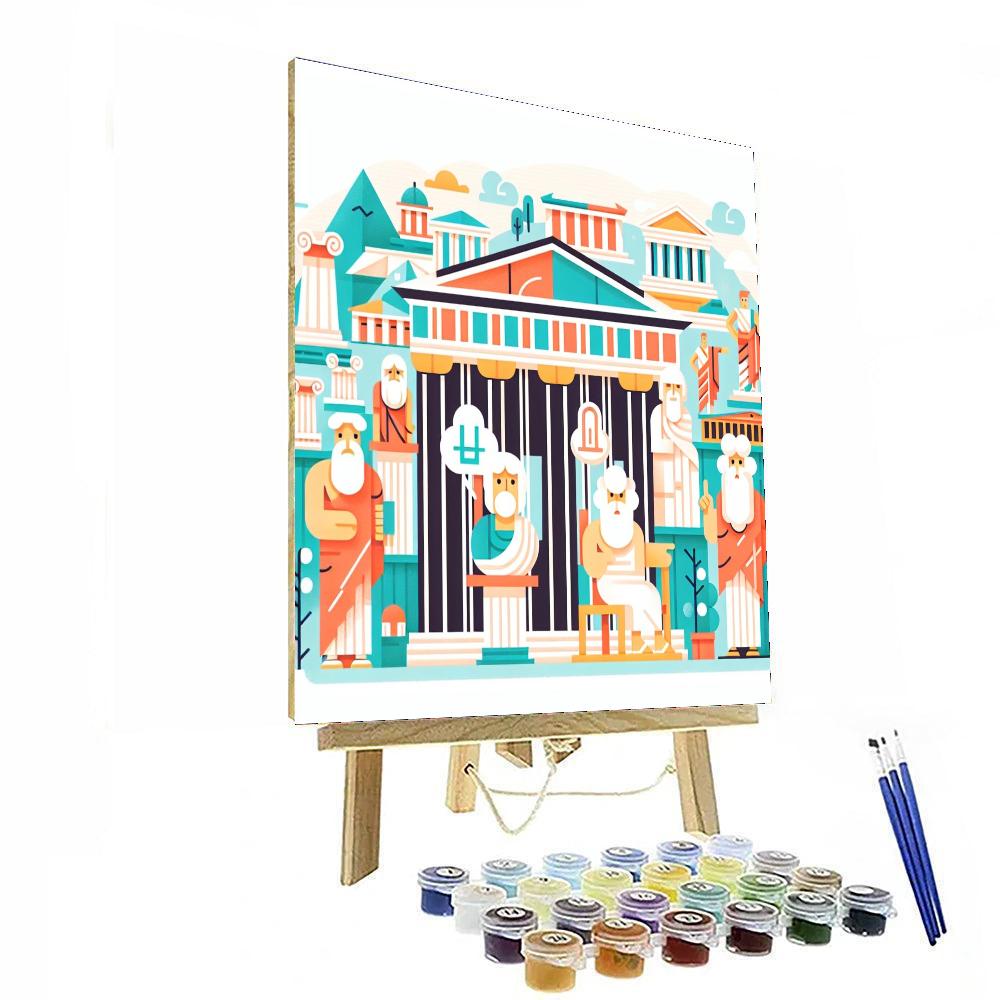 Ancient Greece Discovery Number Painting