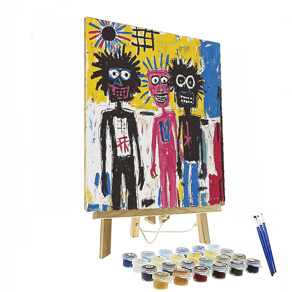 Basquiat Inspired Friends And Memories  Numbered Painting Kits