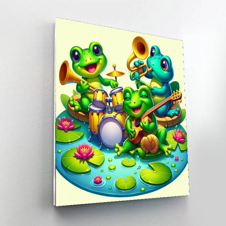 Funky Frog Jamboree Paint By Numbers