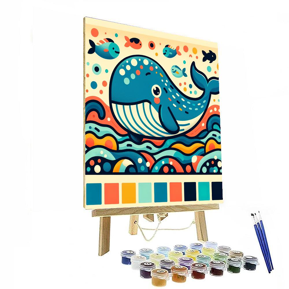 Whimsical Whale's Journey Paint By Number