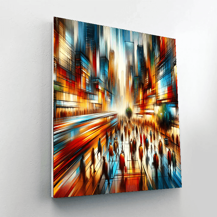 Charming Urban Stroll Paint By Number