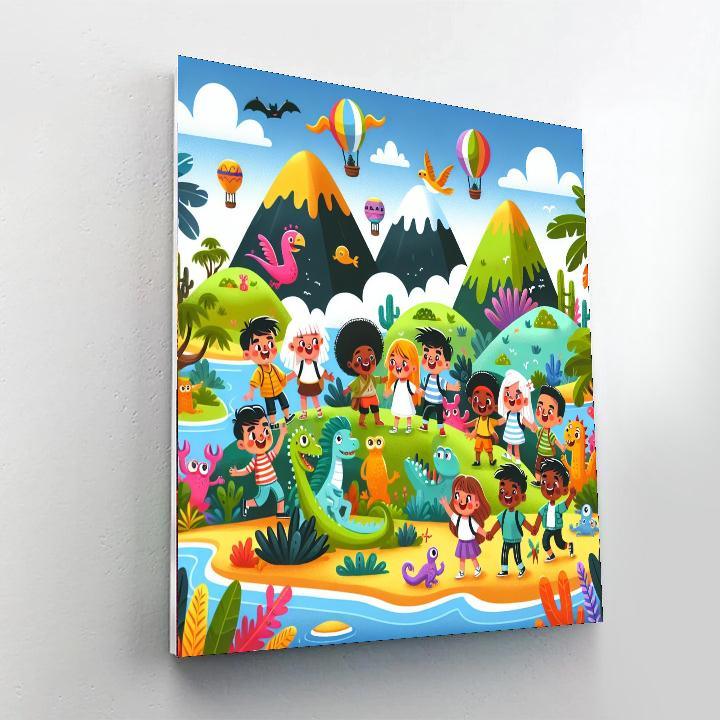 Magical Island Adventure Paint By Numbers