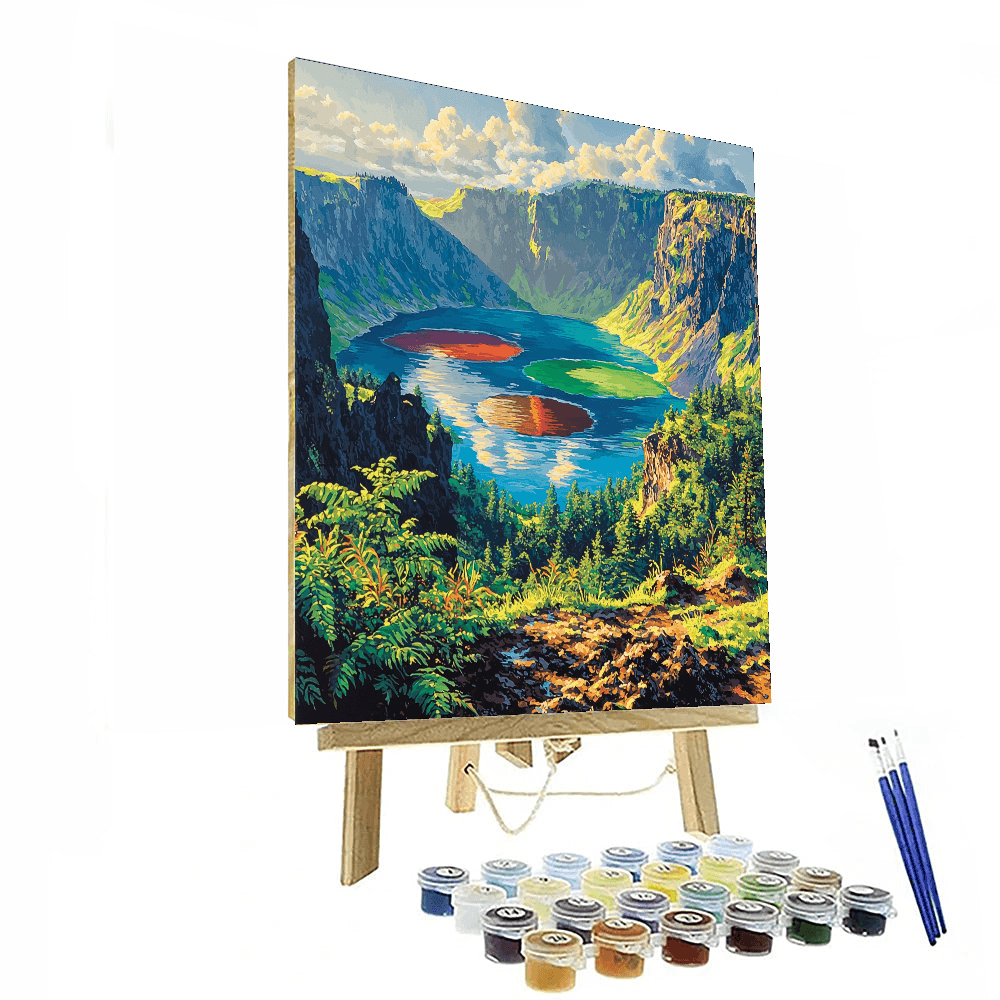 Kelimutu Crater Lakes - Flores Paint By Numbers