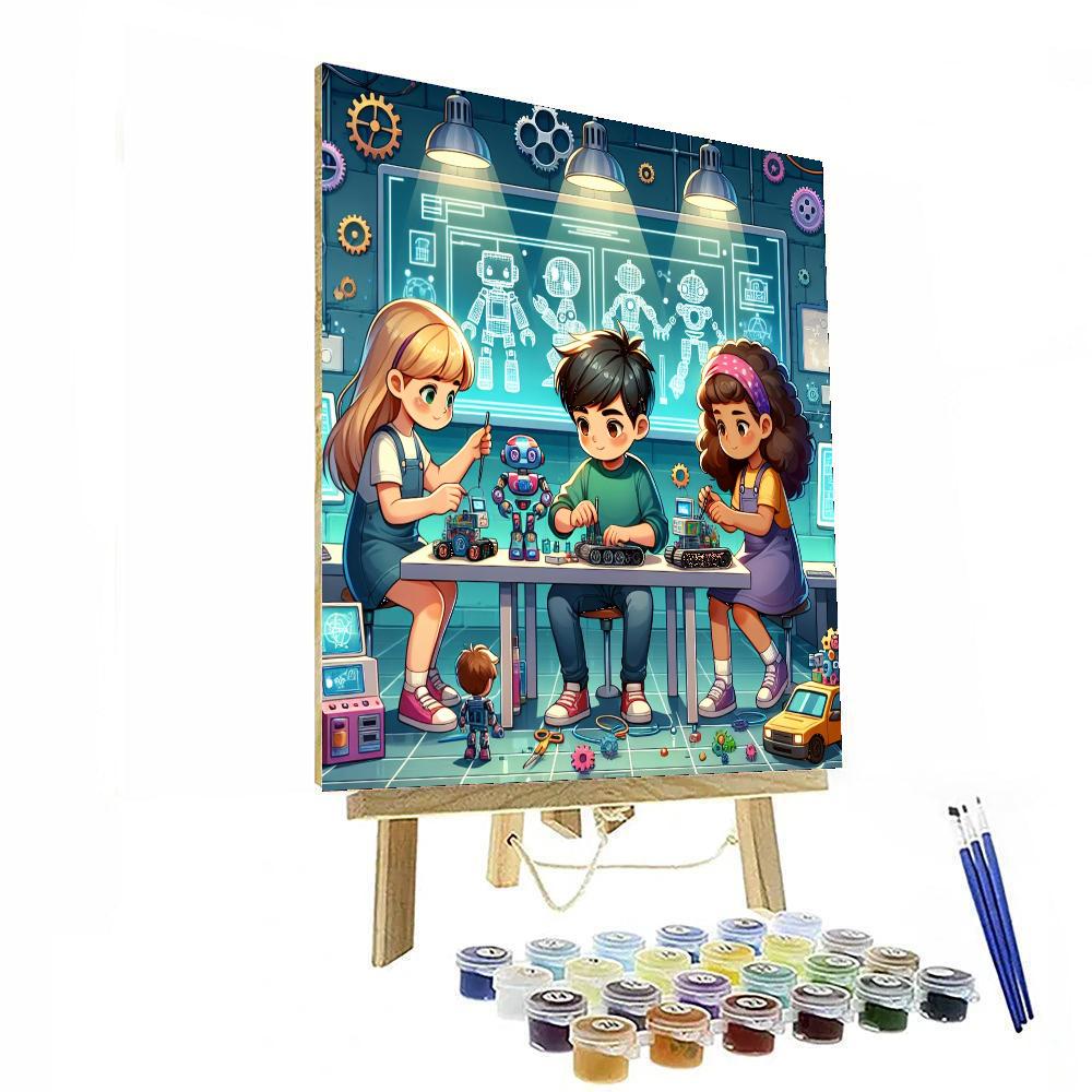 Robot Exploration Lab Painting Number Kit