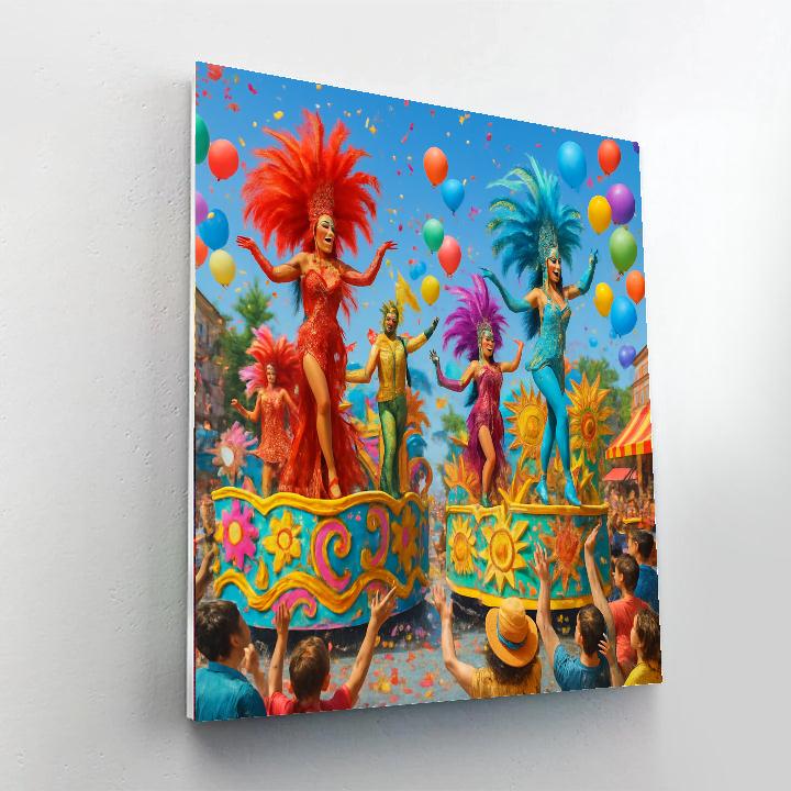 Fasching Carnival Painting Number Kit