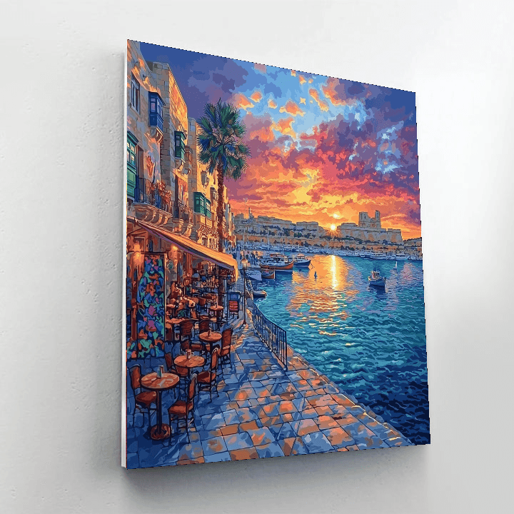 Kalkara Waterfront DIY Paint By Numbers