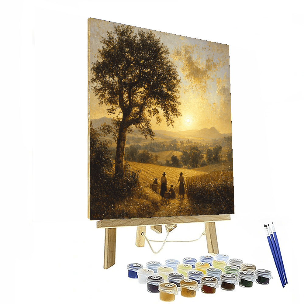Jean-François Millet Inspired Rustic Serenity - DIY Painting By Numbers Kit