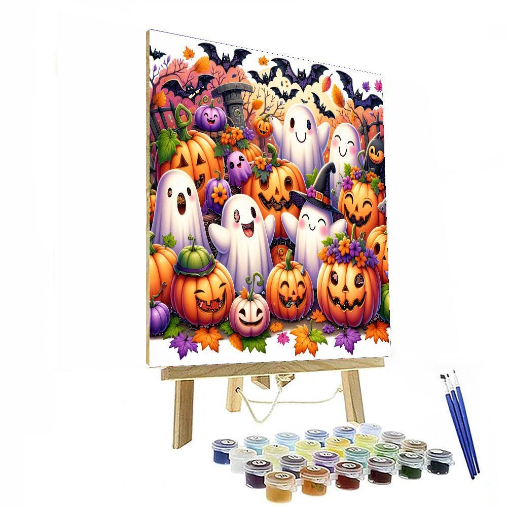 Charming Halloween Adventure Paint By Numbers Art