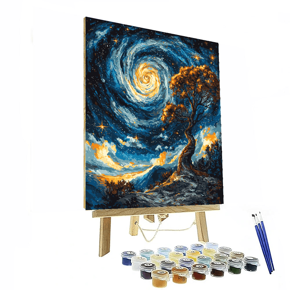 Salvador Dalí Inspired Celestial Odyssey  Paint By Numbers Kits