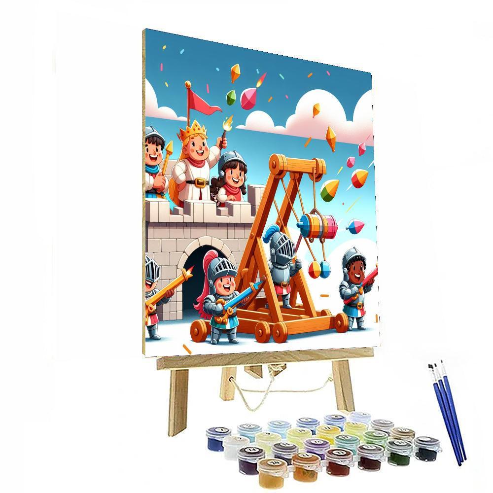 Castle Siege Showdown Painting Number Kit