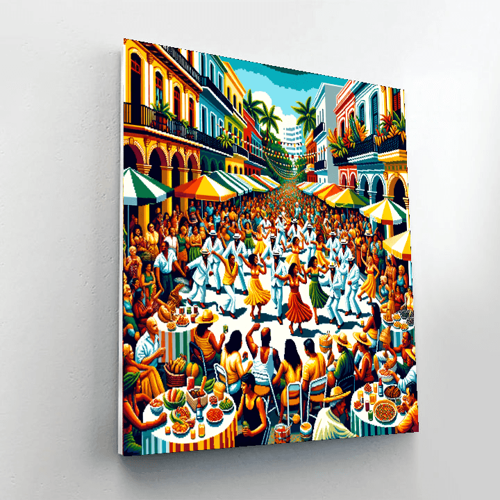 Calle Ocho Festival - Usa Number Painting