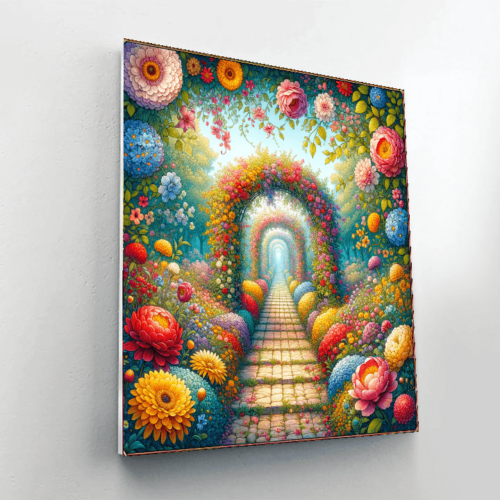 Magical Garden Pathway DIY Paint By Numbers