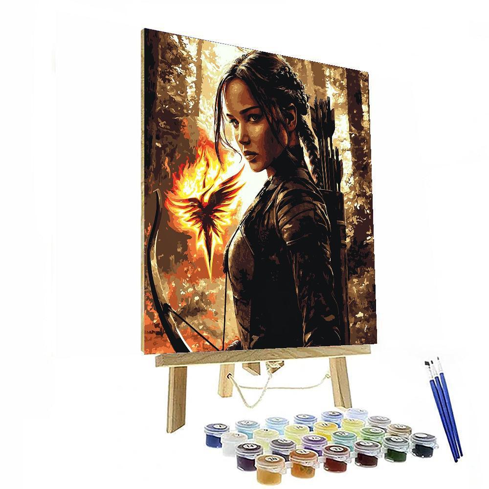 Jennifer Lawrence: The Hunger's Katniss Awakened Numbered Painting Kits