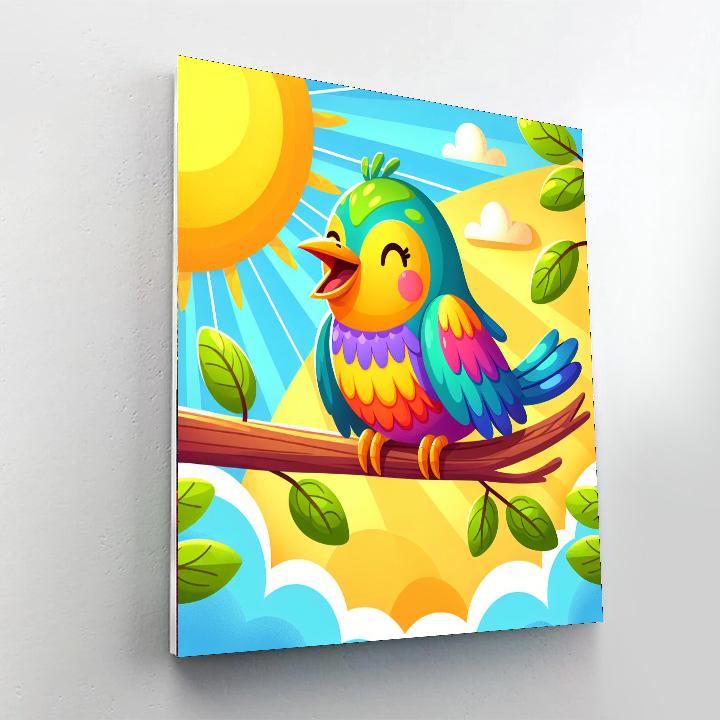 Singing Bird Paint By Numbers