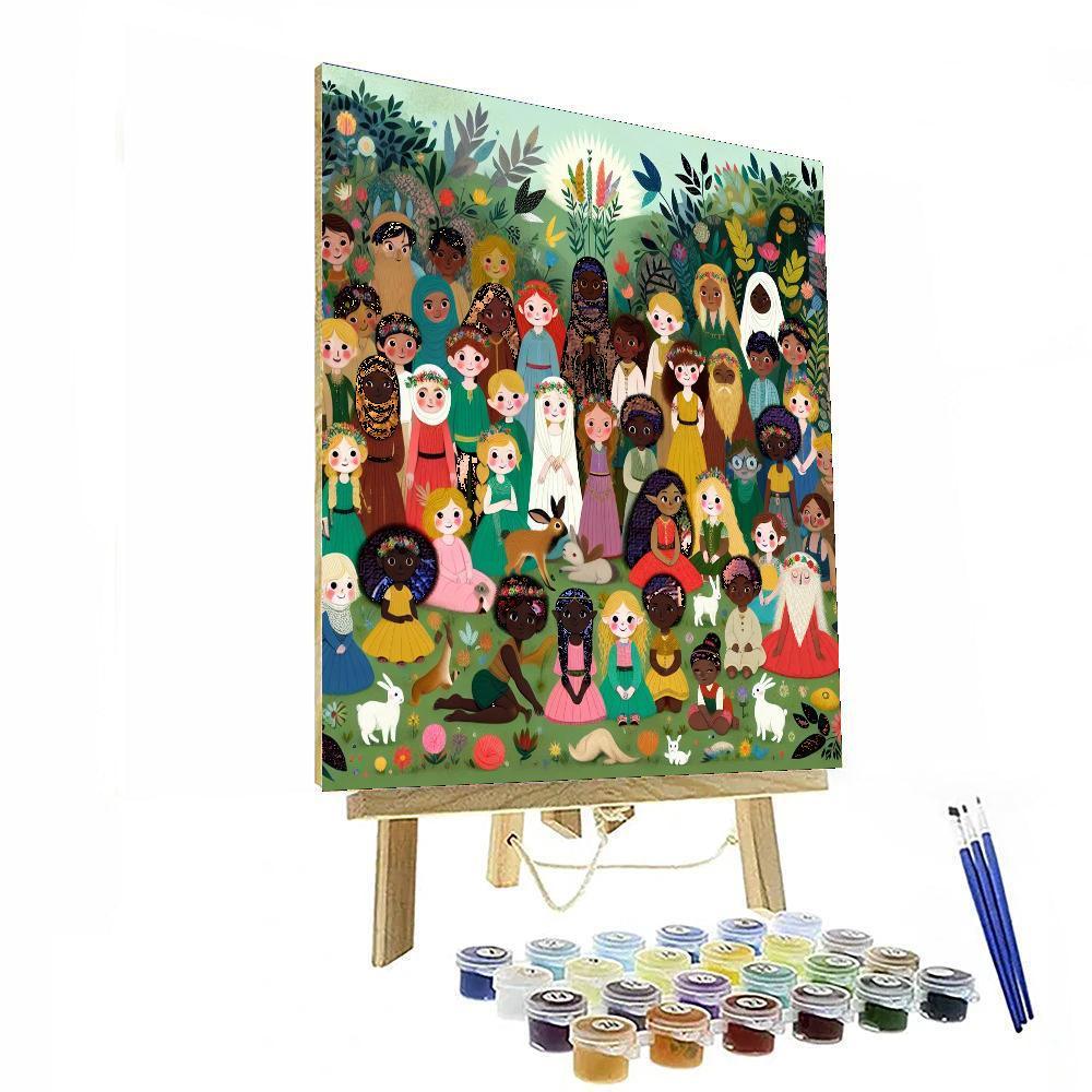 Mystic Fairy Garden Painting By Numbers Kit