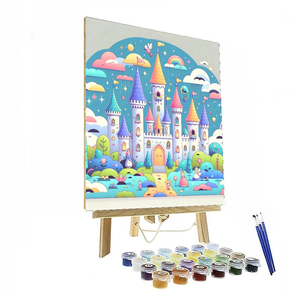 Fairytale Castles Number Painting