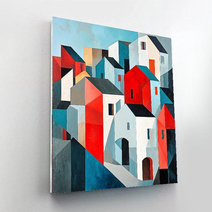 Pablo Picasso Inspired City In Flux  Paint By Number